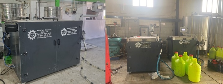 Hakediş makinesi ile zeytinyağı çıkış takibi