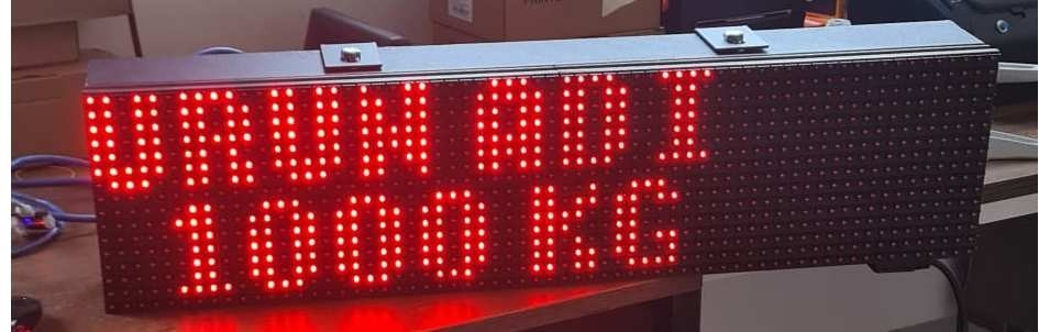 2 satırlı harici gösterge uyarı ekranı